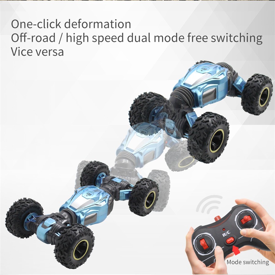 Mainan RC Car Offroad Rock Crawler 2.4GHZ 4WD Mainan Mobil Remote Control Hijau