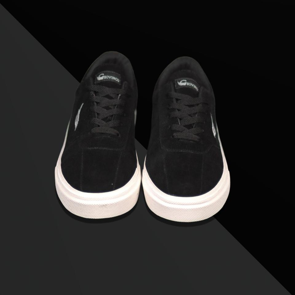 Sepatu Sneakers Original Geovinco Gloves Hitam Shoes Sekolah Pria Kasual Formal Santai High Quality 