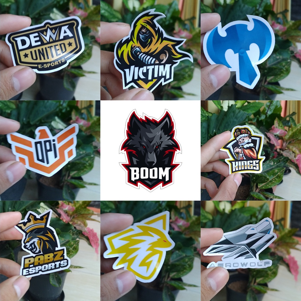 Promo Stiker Sticker MDL tanpa potong ( Tim Esport, Pabz,  Kings, Opi Esport, Dewa United, Victim, G