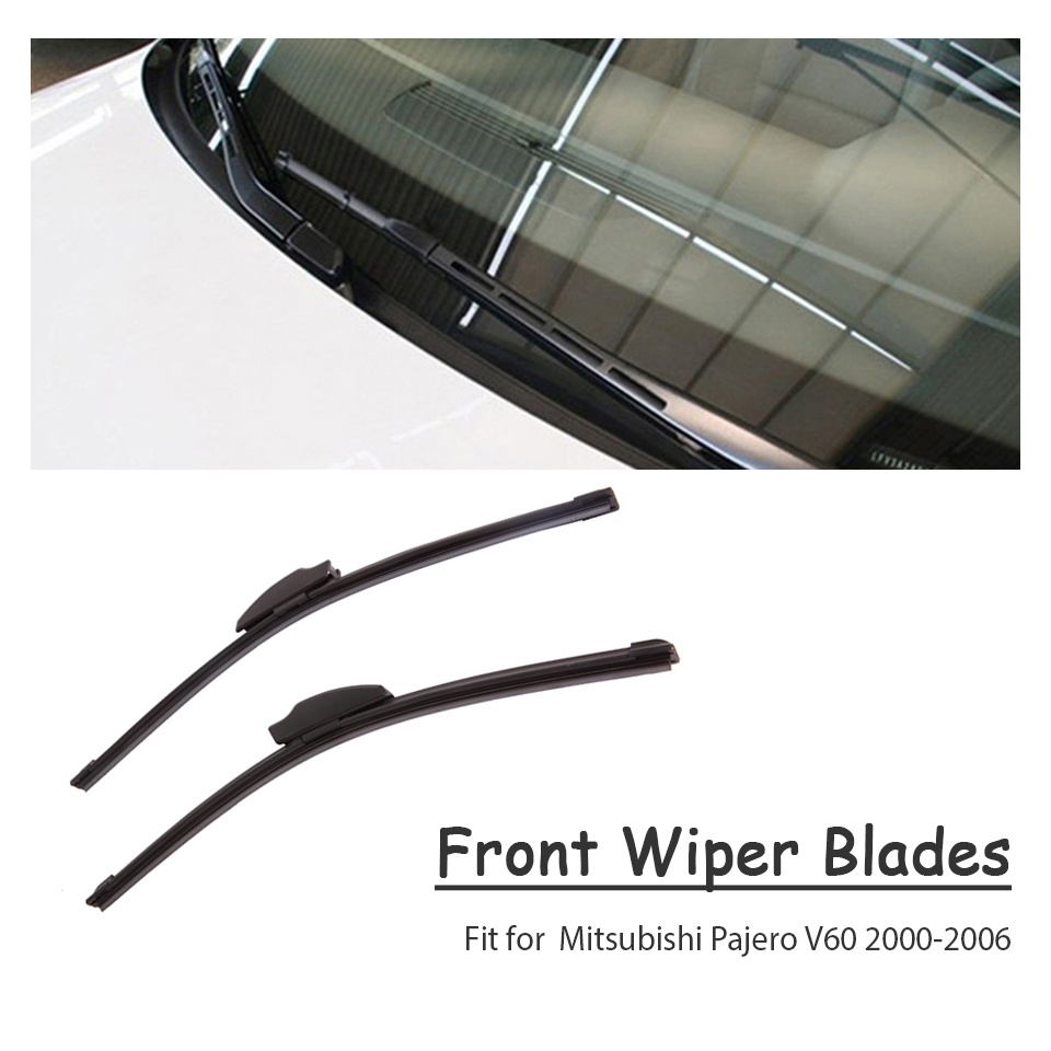 1 Set Karet Wiper Kaca Depan Mobil Untuk Mitsubishi Pajero V60 V80 2015 2014-2003