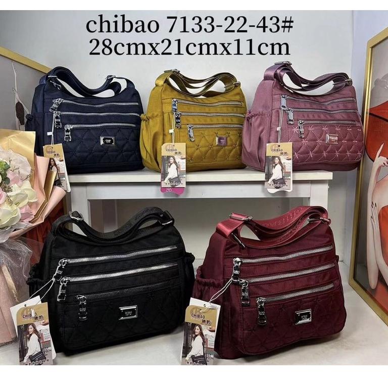 Tas Selempang Chibao ORI bordir bunga 7133 import S15E