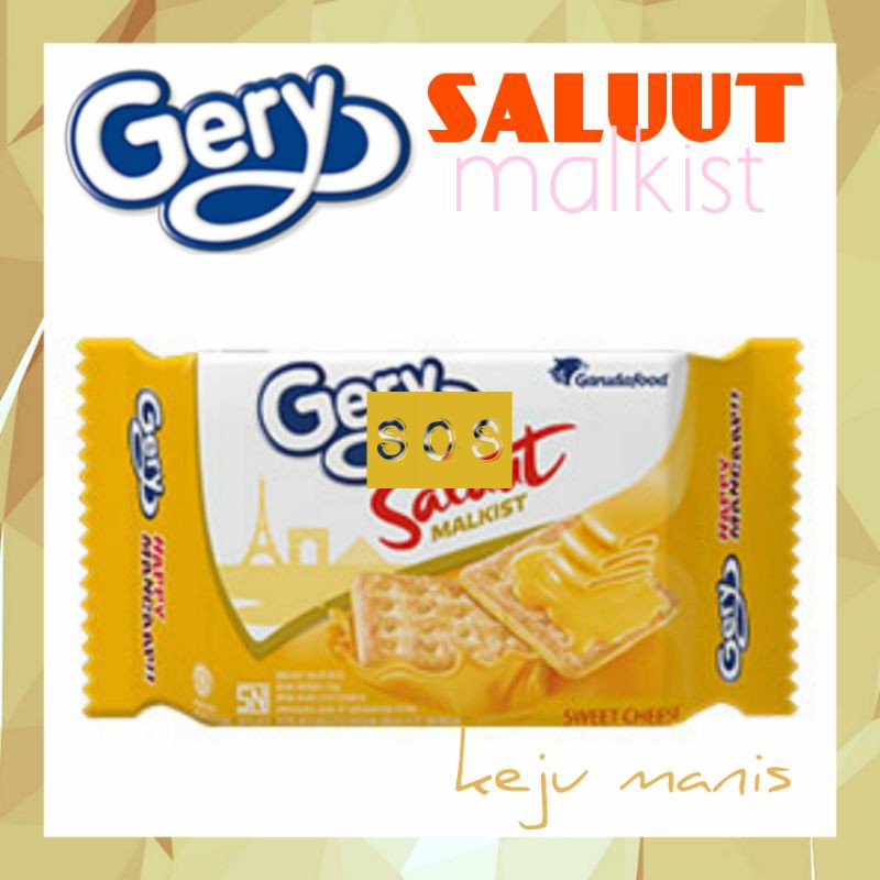 

《OS3》 Gery Salut Malkist Keju Manis 105 gram