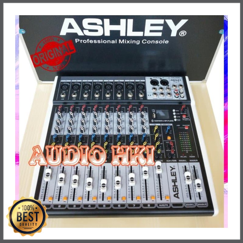 Mishad Shop -  MIXER AUDIO ASHLEY PLAY 8 (8 CHANNEL) BLUETOOTH ,RECORDING ,FREE BOX GU-5117-1774
