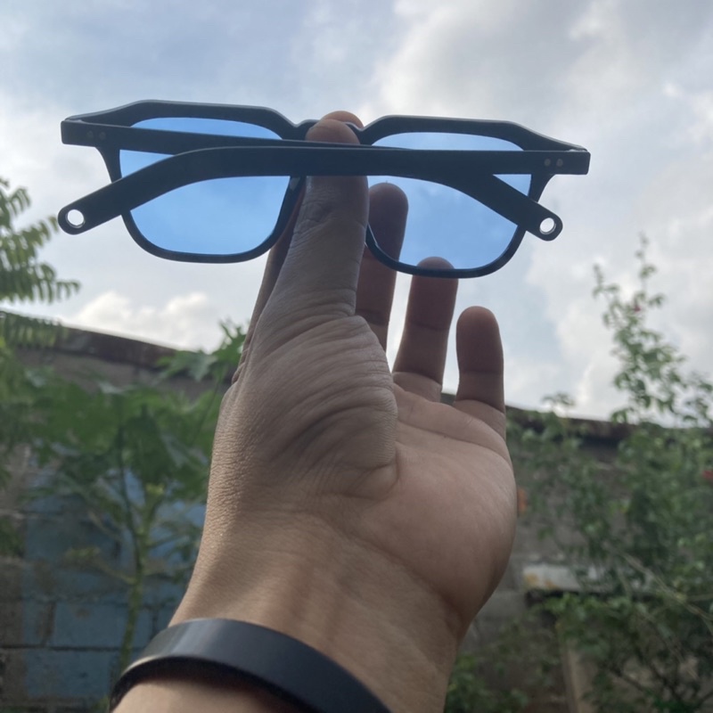 HARUKI SUNGLASSES - BLACK BLUE