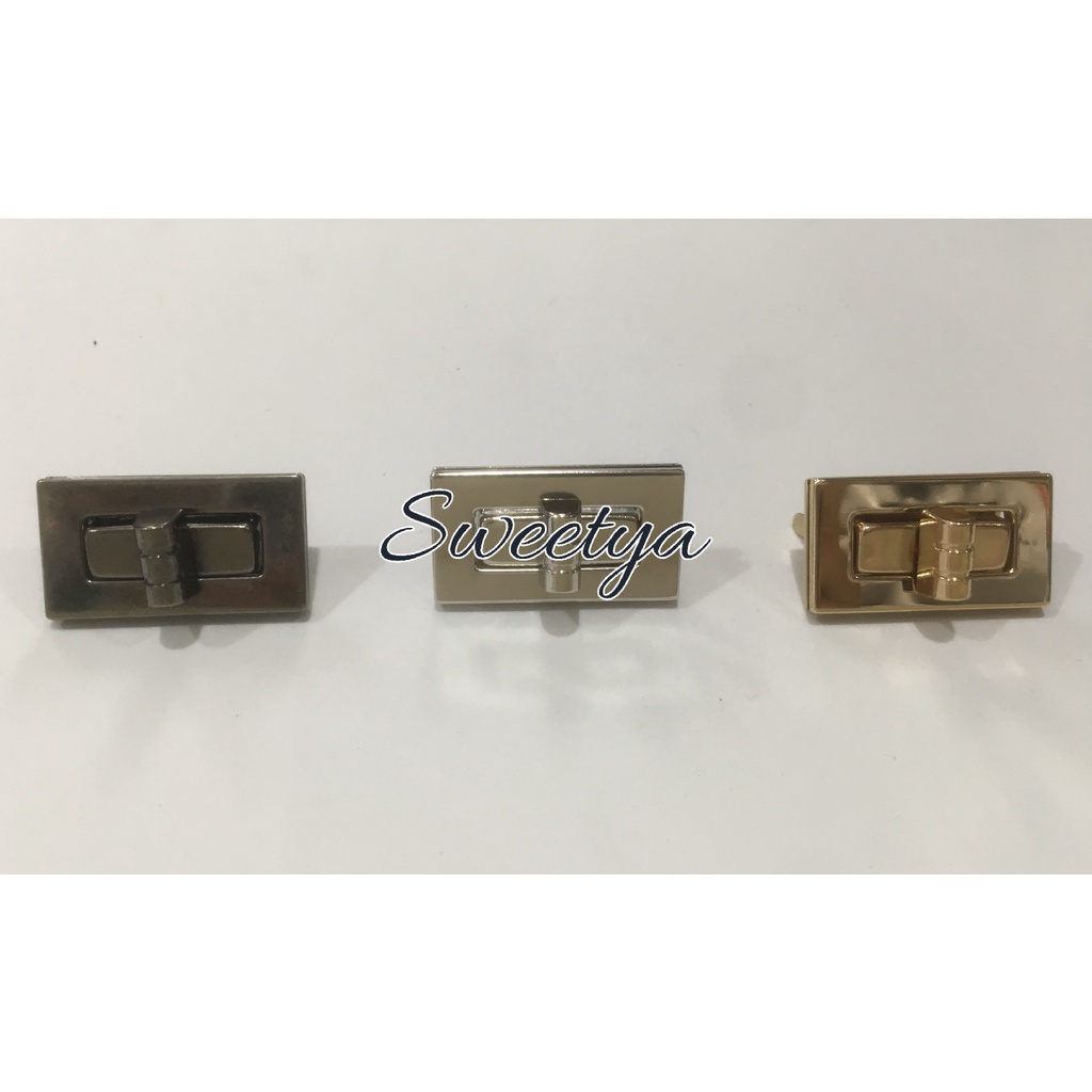 Kunci Tas Putar Kotak/ Kunci Tas/Aksesoris Tas