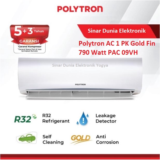 Polytron AC 1 PK 1PK Deluxe 790Watt PAC-09VH Gold Fin 09VH PAC09VH