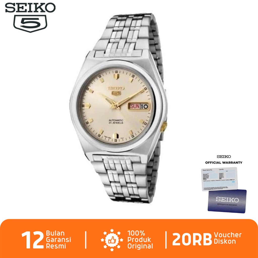 Seiko Pria SNK663 Jam Tangan Pria Seiko 5 SNK663K1 Stainless Steel Strap
