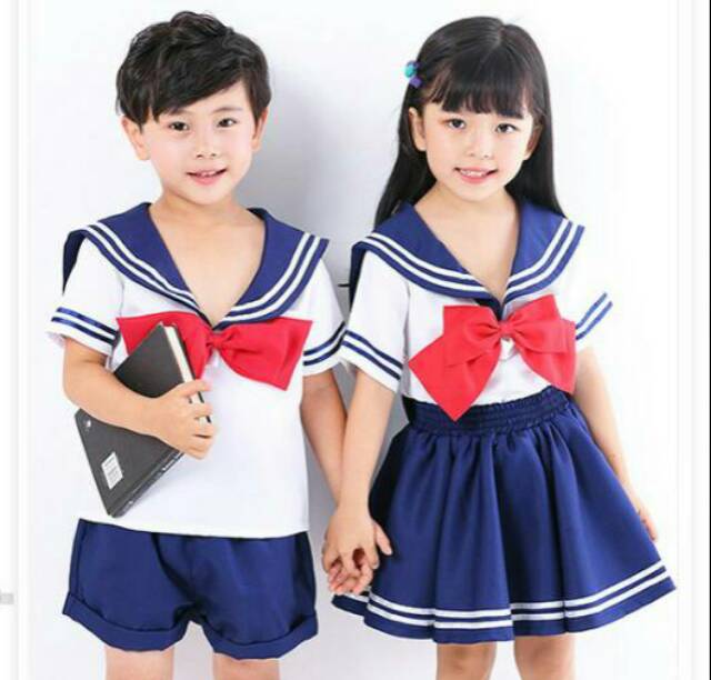 [READY STOCK] Kids uniform (kd002) Seifuku japan korean seragam sekolah anak cosplay