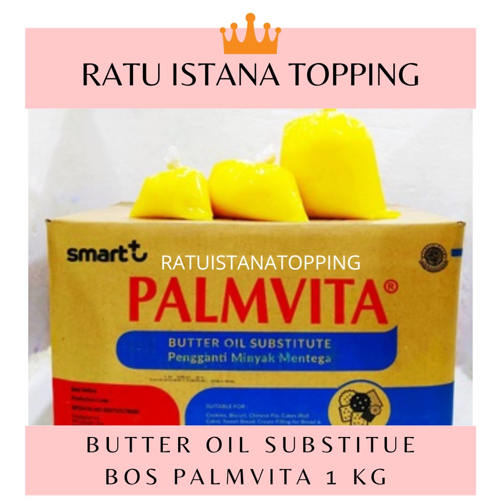 

BOS GOLD PALMVITA 1 KG REPACK BUTTER OIL SUBSTITUTE PENGGANTI MINYAK MENTEGA