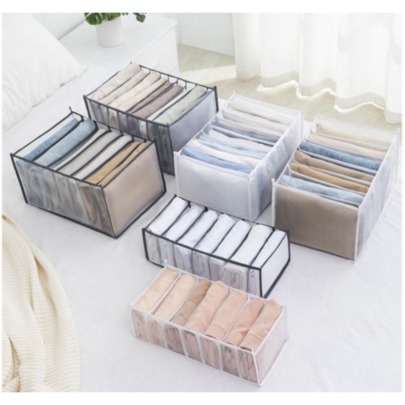Storage Sekat Pakaian Dalam Pembatas Pakaian Lemari Box Kotak Wadah Underwear