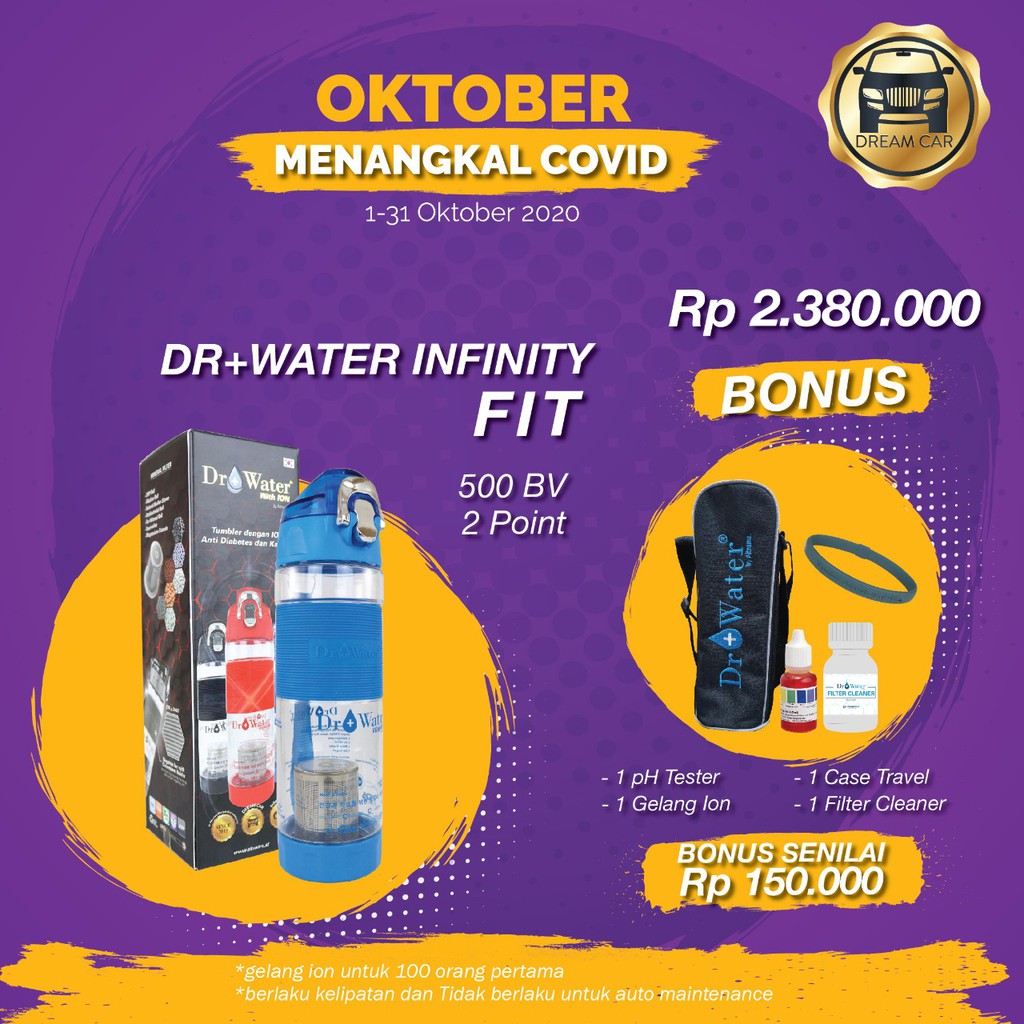 Dr water + MEMBER TERMURAH + FREE (botol minum kesehatan original) ASLI