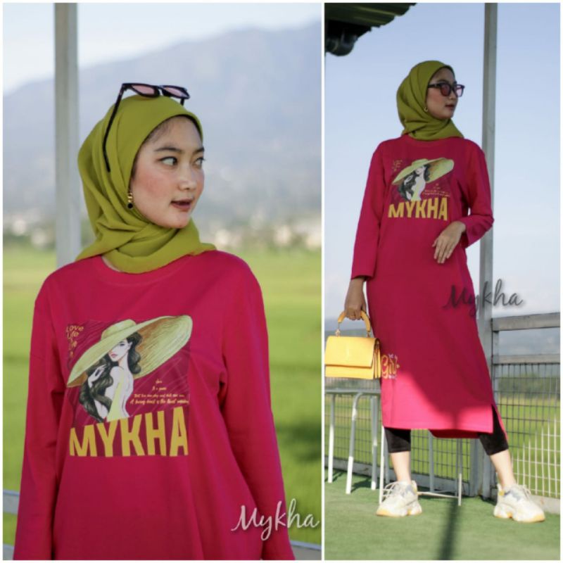 midi dress Mykha original 130722 / midi dress premium / pakaian wanita