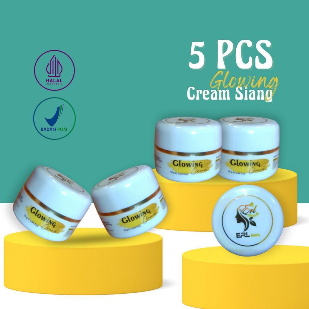 PAKET BUNDLING 5PCS CREAM SIANG GLOWING ERL BEAUTY