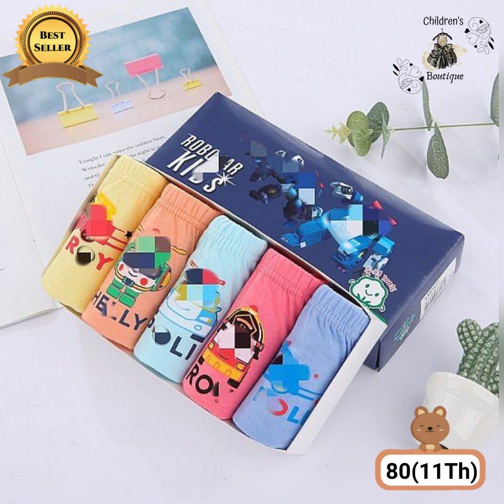 Celana Dalam Anak Laki Laki Robocor Navy Celana Dalam Anak Cowok Impor Usia 3-12 Tahun