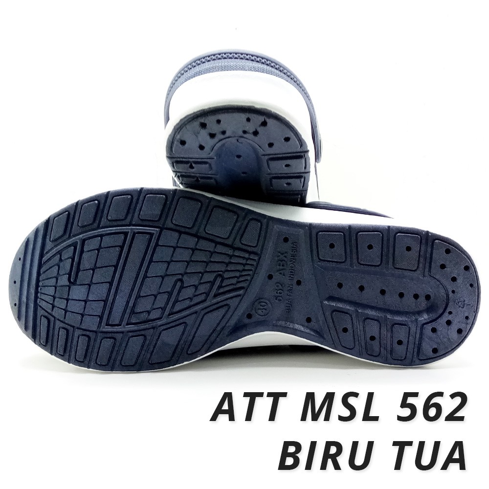 Sepatu Sandal Karet - Sandal Selop Pria - Sepatu Sandal Karet Pria ATT MSL 562 Anti Air &amp; Anti Slip