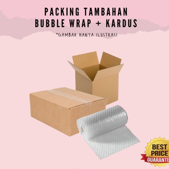

Bubble wrap+kardus