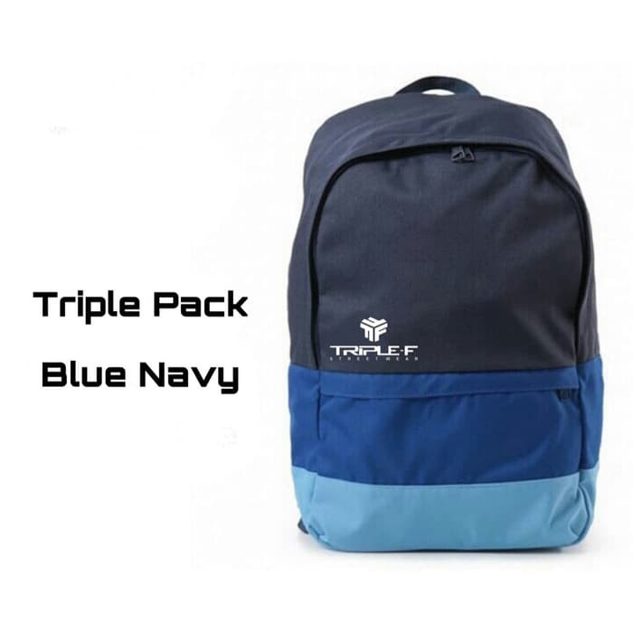 (PROMO) TAS BACKPACK TRIPLE F UNISEX / TAS SEKOLAH / TAS RANSEL