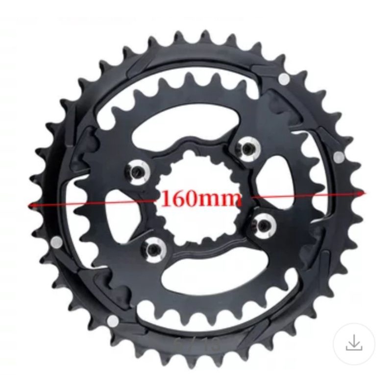 Snail GXP Doubel Chainring 38T 28T Chain ring Doubel GXP Direct Mount