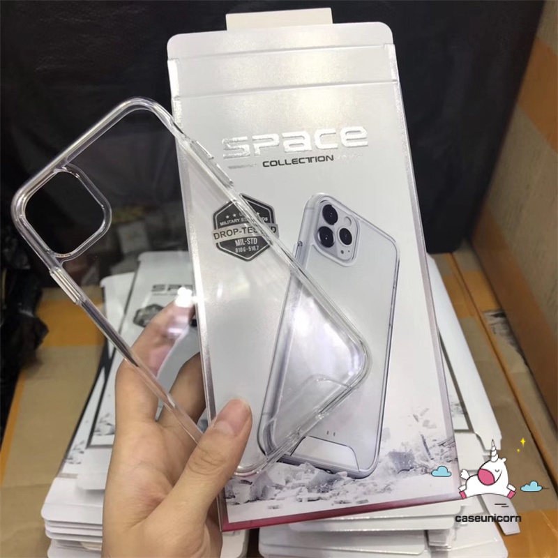 Casing Space Untuk Iphone14 13 Pro MAX 12 Pro MAX 11 Pro MAX Casing Transparan level Untuk iPhone 6 6s 78 Plus XR X XS MAX SE 2020 Casing Anti Jatuh Mewah Dengan Box