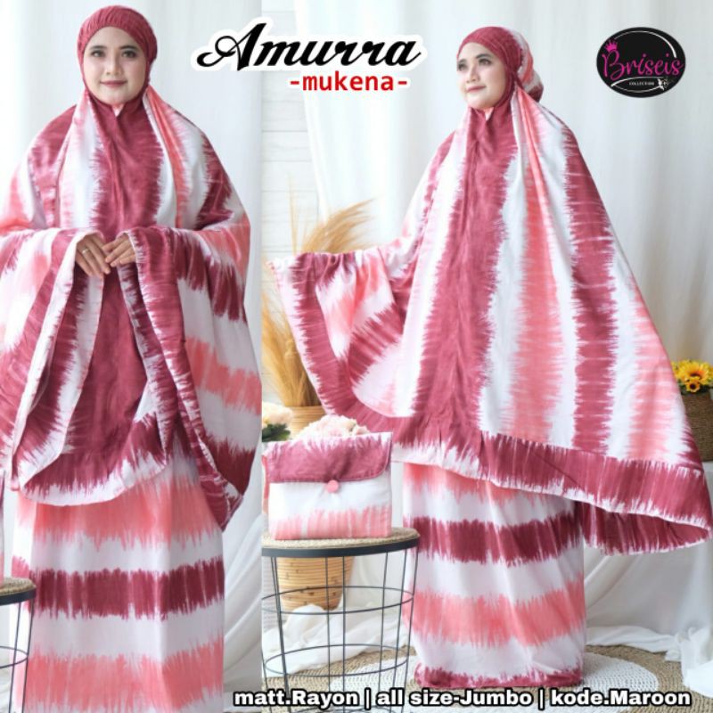 OK - BAYAR DITEMPAT MUKENA RAYON JUMBO DEWASA AMURRA BY BRISEIS | MUKENA BALI DEWASA MURAH