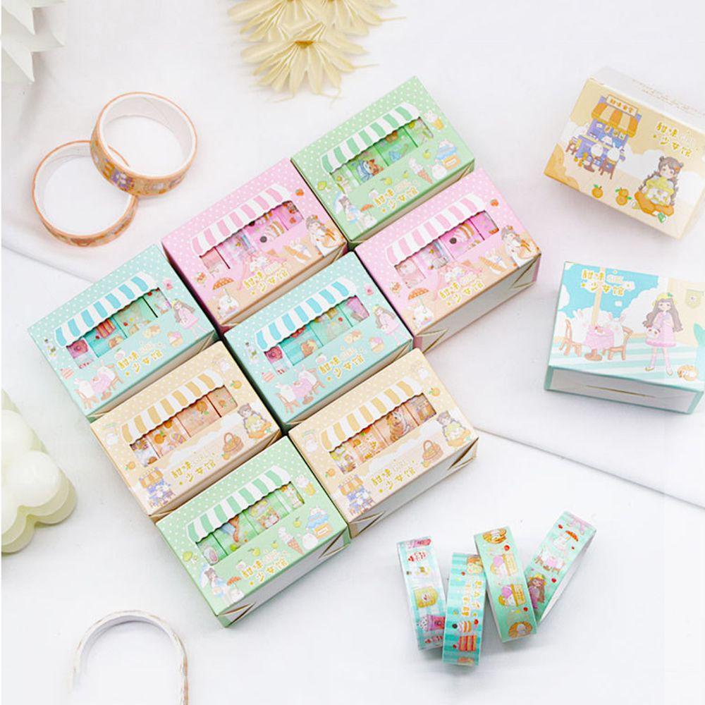 Pineapple 4Rolls /box Washi Tape Set Alat Tulis Sekolah Scrapbooking