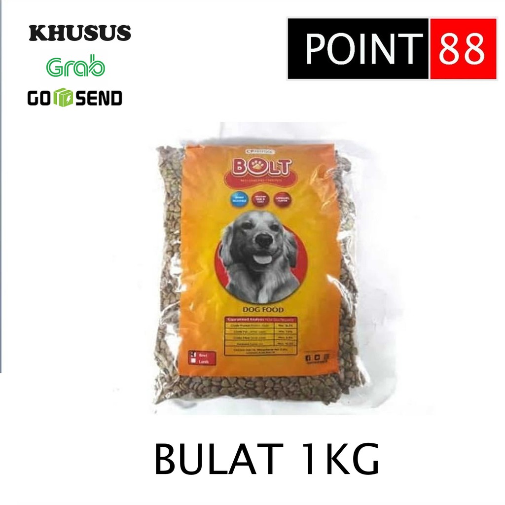 BOLT Dog Bulat 1kg (Grab/Gosend)