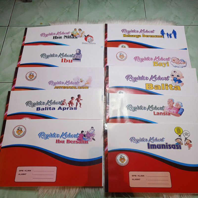 GROSIR BUKU KOHORT UK FOLIO (F4) COVER MERAH READY SETIAP HARI