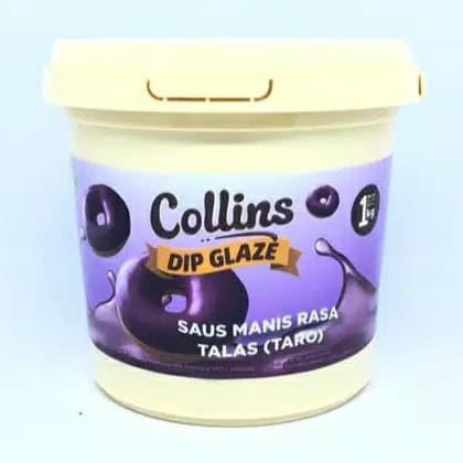 

Collins Dip Glaze Taro Talas opping Selai Donat Roti Kue Cake 1Kg