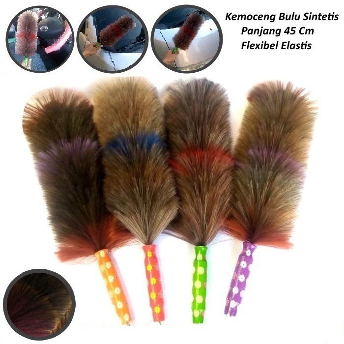 KEMOCENG BULU SINTETIS/KEMOCENG BULU AYAM 45cm