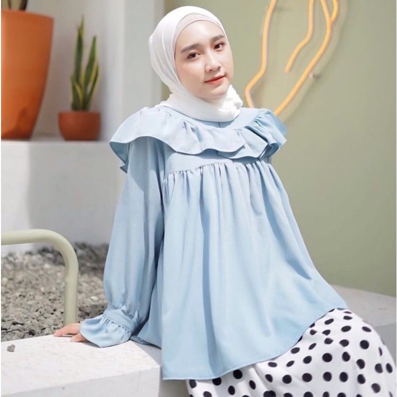 BEFAST - ZEC OOTD Wanita Blus ATICA / Anggi Blouse / Blouse Wanita / Blouse Wanita Hijab