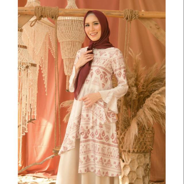 Cerana tunik ukuran xs by Wearing klamby velvet maroon