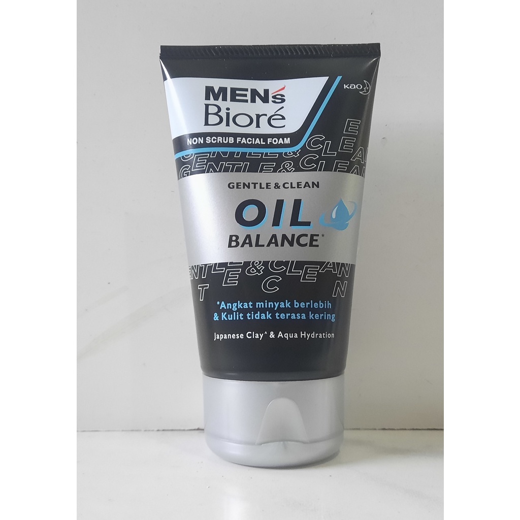 Mens Biore Gentle & Clean Oil Balance 100g