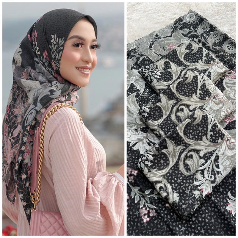 351-400 kerudung segiempat lasercut voal motif-392