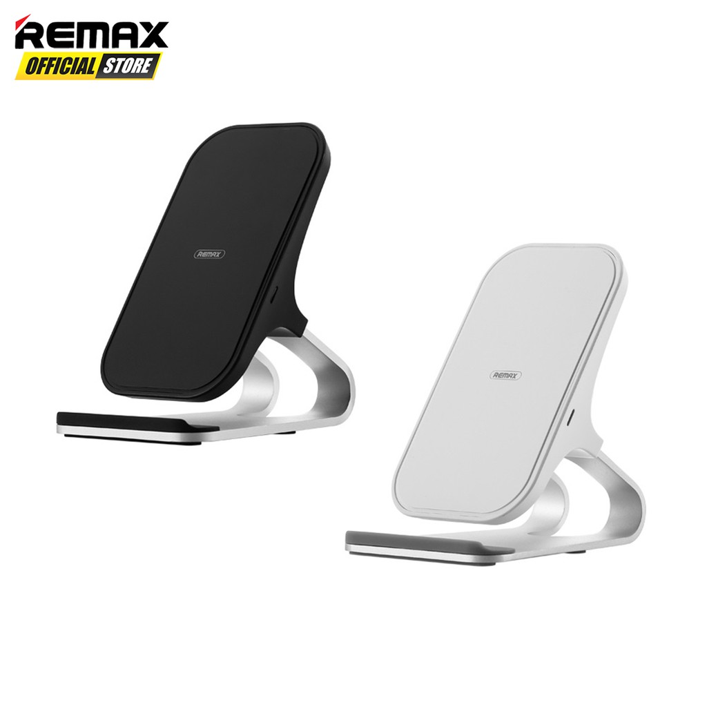 Remax RP-W12 Phone Stand with Wireless Charger Garansi Resmi / Phone Holder / Dudukan HP