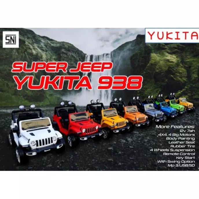 Charger Aki YUKITA 938 RUBICON Mobil aki jeep mainan anak |Charger Aki Mobil