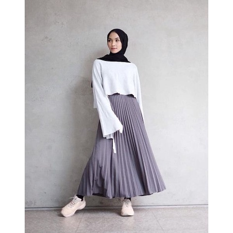 [ GROSIR ] ROK PLISKET KAIN MAYUNG BAWAHA WANITA PLISKET PREMIUM TERBARU