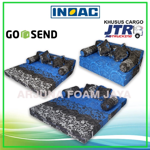 inoac sofa bed 145 x 200 x 15 cm garansi 10 tahun
