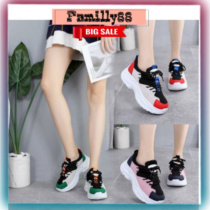 COD AC H1 Sepatu Sneakers Lari Sport Korea Sport Wanita