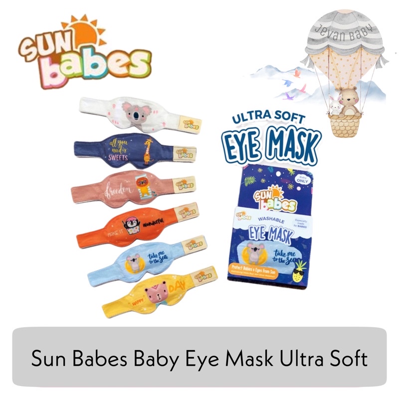 Sun Babes Ultra Soft Eye Mask Penutup Mata Bayi Pelindung Mata Bayi