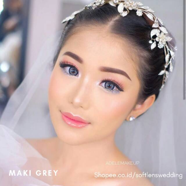 Softlen Maki Gray Brown Dreamcolor1 Normal &amp; Rabun Lensa kontak maki grey