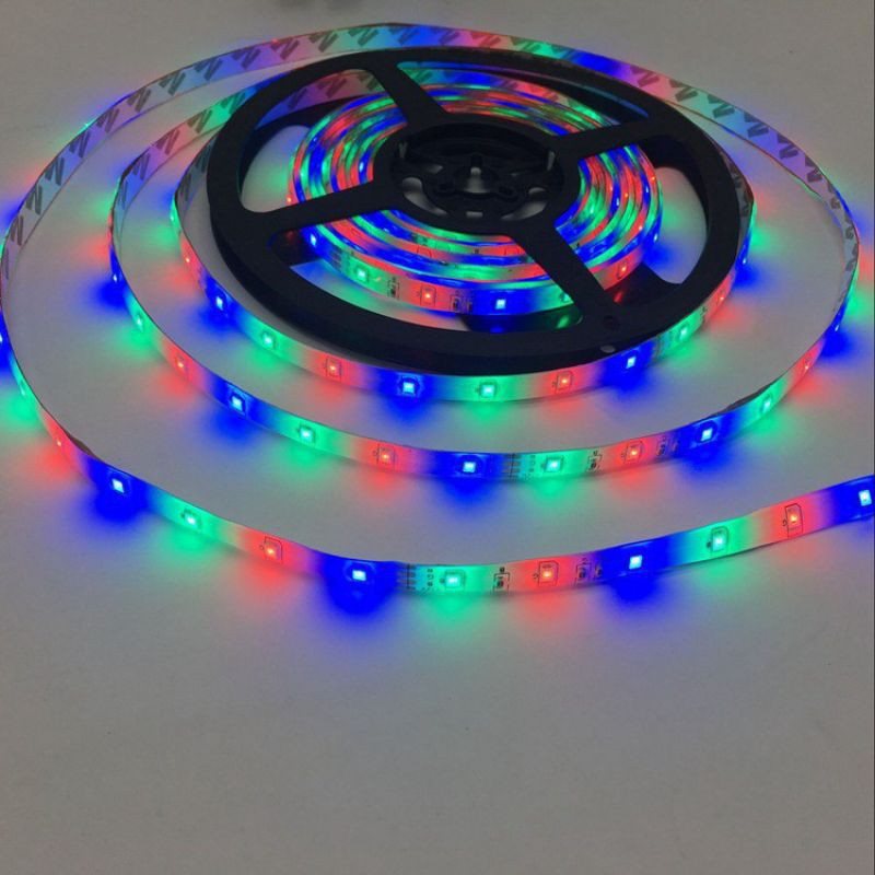 BS323 Lampu Strip LED RGB 5050 IP65 DC 12 V Warna Warni 5 Meter Waterproof