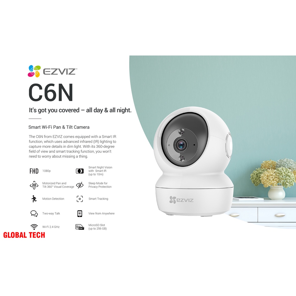 EZVIZ C6N CAMERA CCTV WIFI 2MP 1080P IP CAMERA WIRELESS GARANSI RESMI C6N 2MP