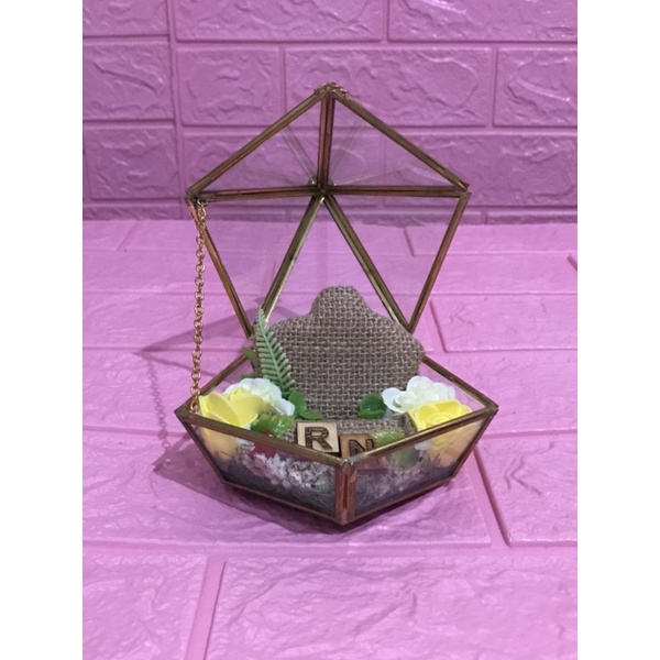 Box Terarium Cincin Kalung Seserahan