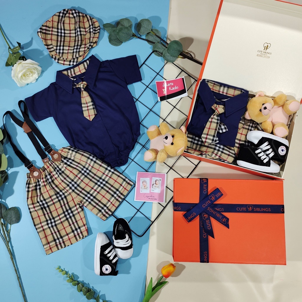 Hampers baby boy (0-12 bulan) / hadiah kado bayi lahiran laki-laki/ cowok /baby gift newborn / perle