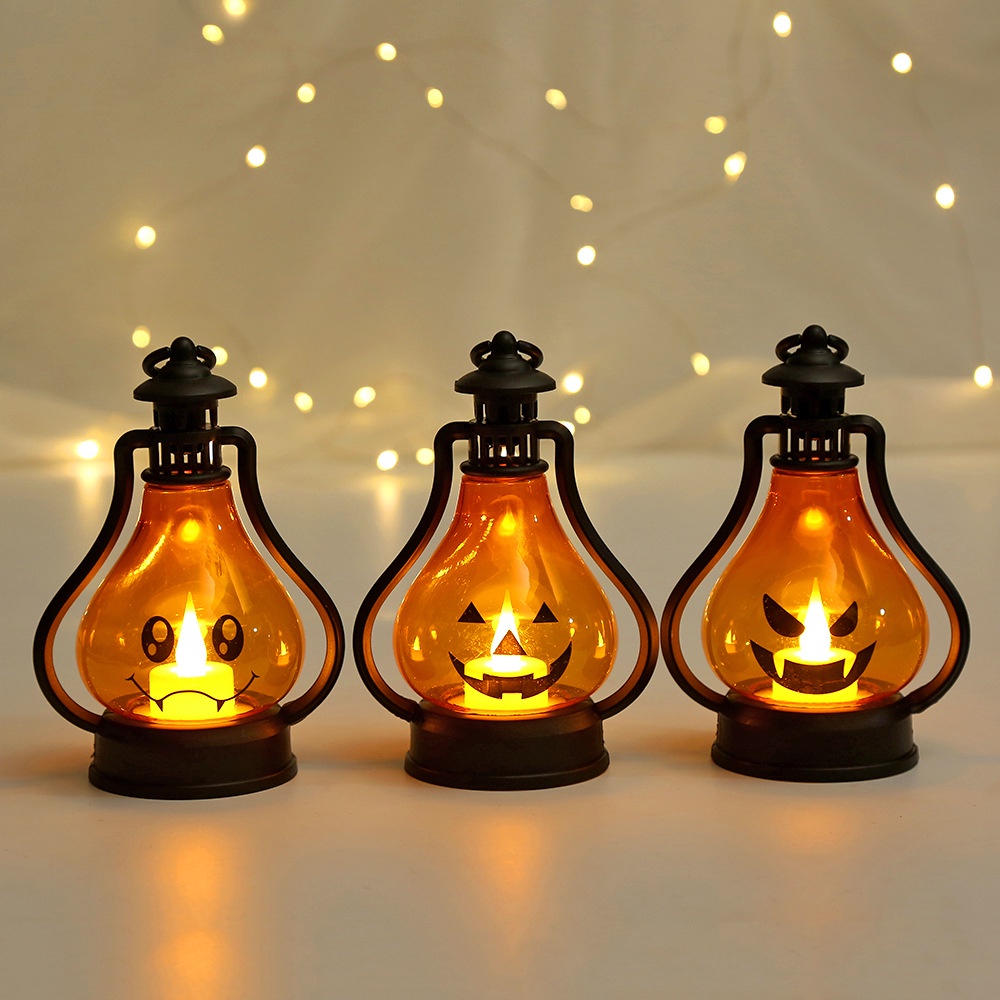 1pc Lampu Malam Led Bentuk Labu Untuk Dekorasi Pesta Halloween