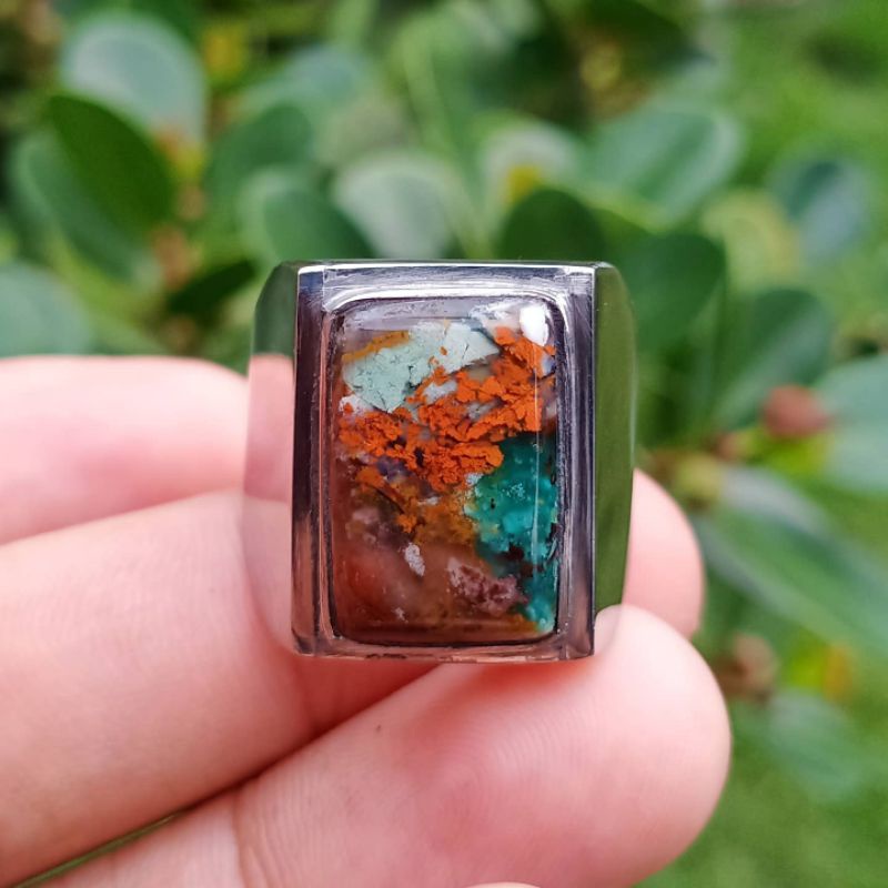 batu akik pancawarna garut