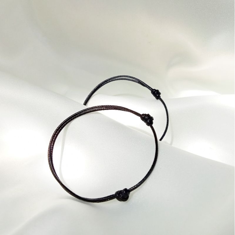 WA104 Gelang Tali Korea Tiny Simple Kecil Unisex by Wynter Craft