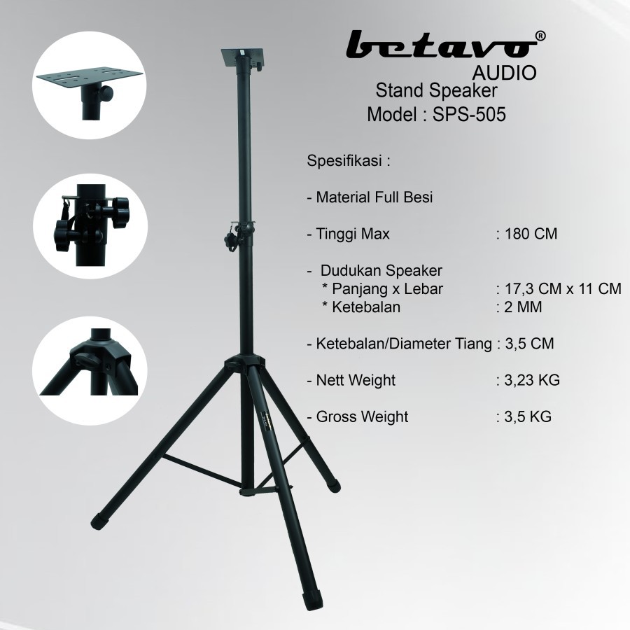 STAND SPEAKER BETAVO SPS 505 - 1 SET 2 PCS