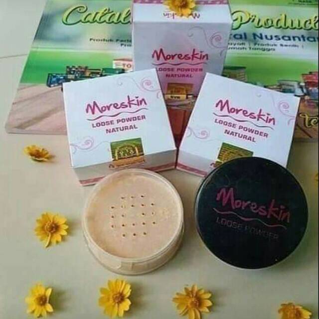 Bedak tabur Moreskin Nasa terlaris terpopuler bikin glowing