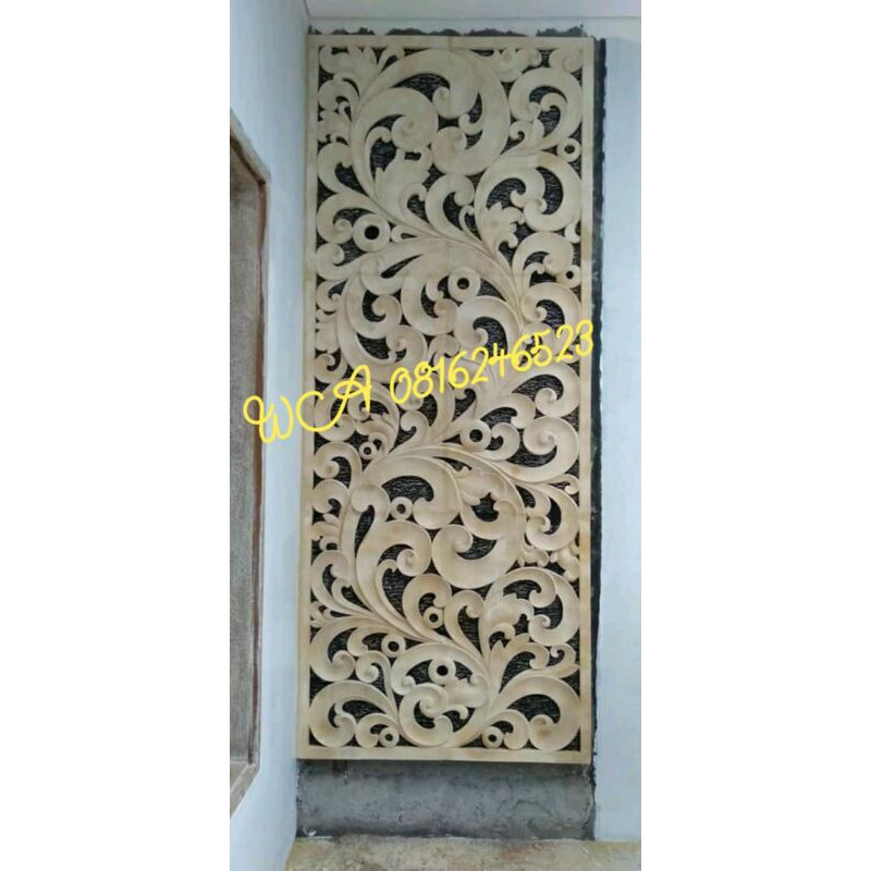 RELIEF UKIRAN BATU ORNAMEN CLASIK BATU ALAM HIASAN DINDING